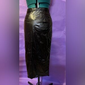 TRIPP NYC dang Goodman vintage 90s patent vinyl wiggle fetish goth  skirt M